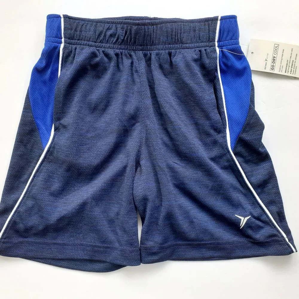 Old Navy Boys Shorts Blue Active Athletic Gym Size 5 New